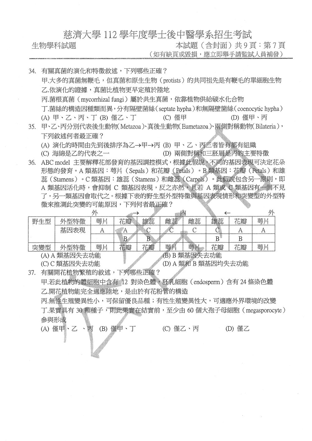 原卷第 7 頁