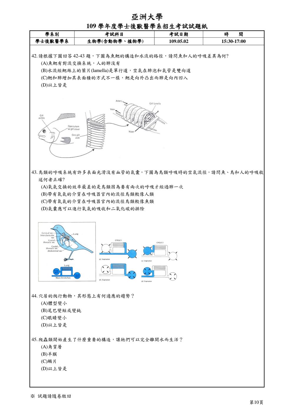 原卷第 10 頁