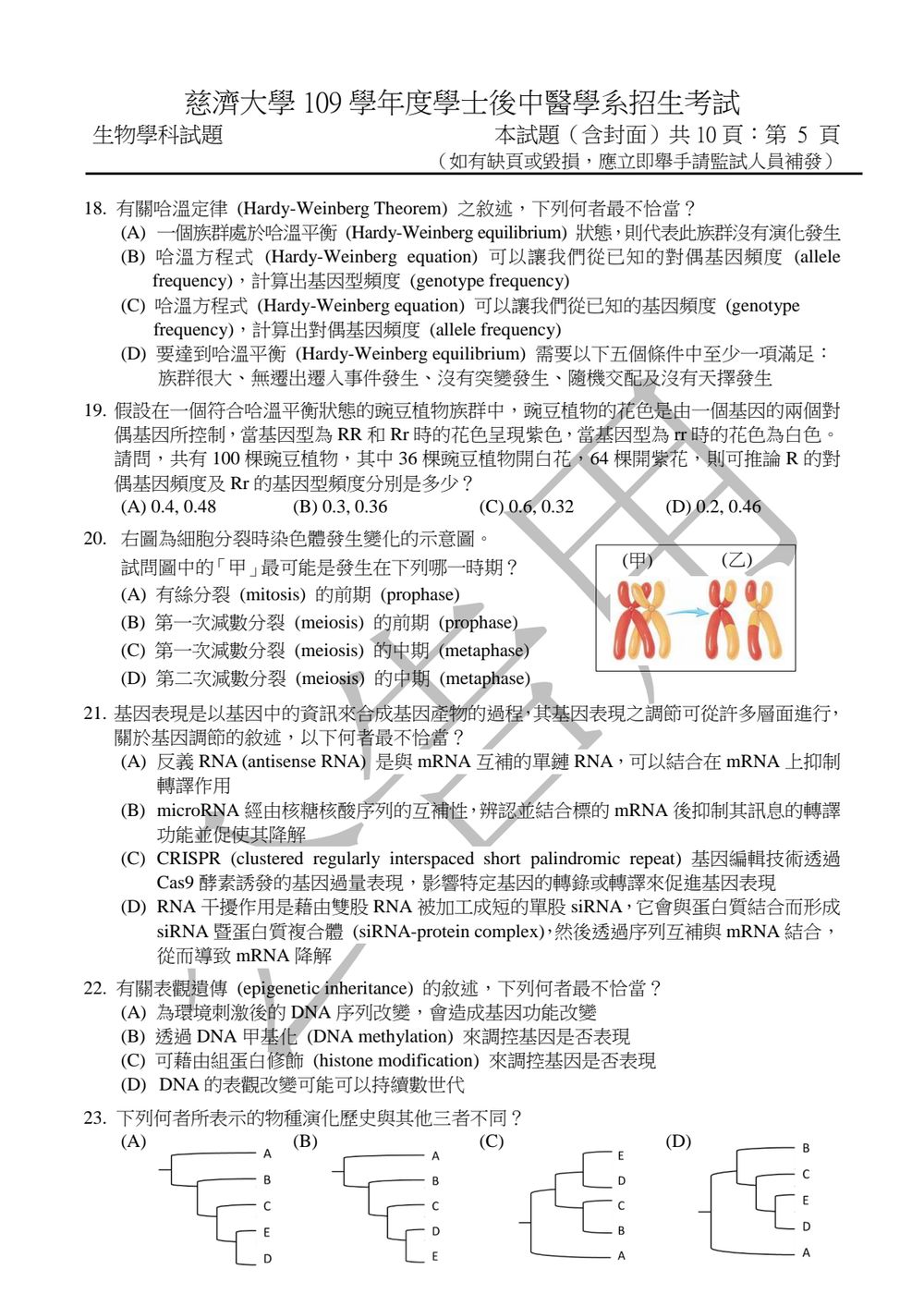 原卷第 5 頁